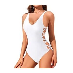 Holipick Women Sexy One Piece Swimsuits Strappy Bathing Suit Lace Up Swimwear